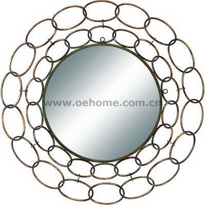 8489 Metal decorative wall mirrors for Hosipitality